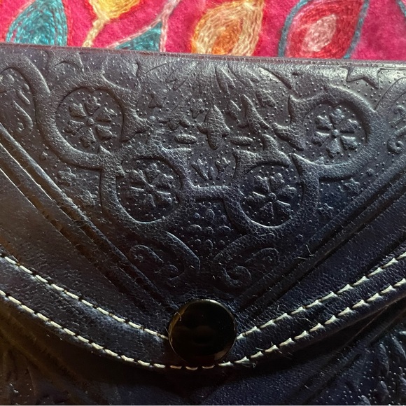 Soft quilted Moroccan black leather wallet. Approximately 8 x 4“. NWOT - Picture 8 of 8